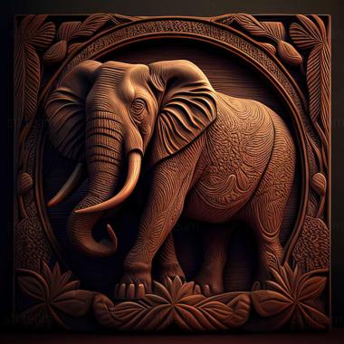 3D model Lena Mammoth famous animal (STL)